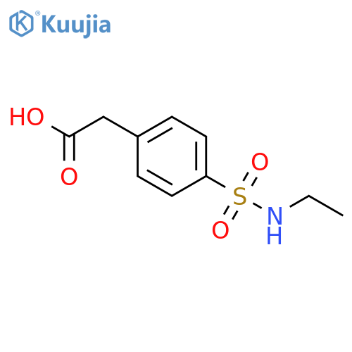2-4-(Ethylsulfamoyl)phenylacetic acid structure
