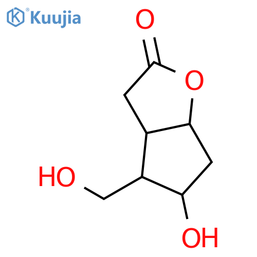 5-Hydroxy-4-(hydroxymethyl)hexahydro-2H-cyclopenta[b]furan-2-one structure