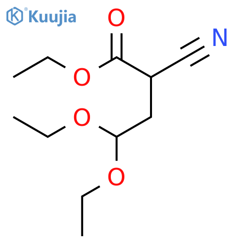 ethyl 2-cyano-4,4-diethoxybutanoate structure