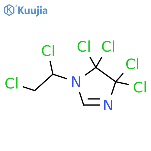 4,4,5,5-tetrachloro-1-(1,2-dichloroethyl)-4,5-dihydro-1H-imidazole structure