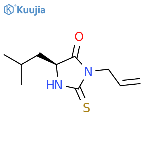 4-Imidazolidinone, 5-(2-methylpropyl)-3-(2-propenyl)-2-thioxo-, (5S)- structure