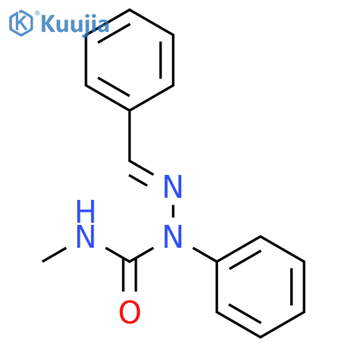 Hydrazinecarboxamide, N-methyl-1-phenyl-2-(phenylmethylene)- structure