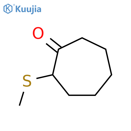 Cycloheptanone, 2-(methylthio)- structure