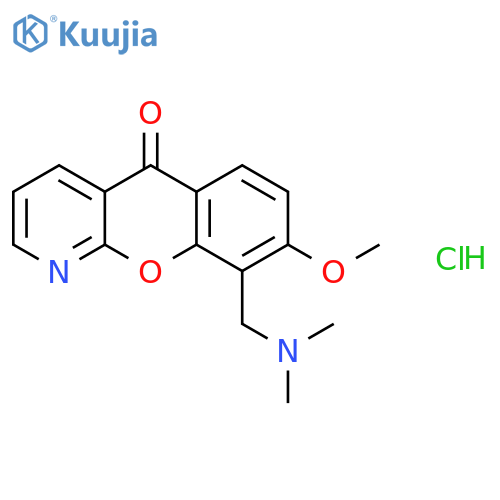 5H-[1]Benzopyrano[2,3-b]pyridin-5-one,9-[(dimethylamino)methyl]-8-methoxy-, hydrochloride (1:1) structure