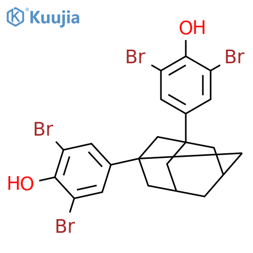 PHENOL, 4,4'-TRICYCLO[3.3.1.13,7]DECANE-1,3-DIYLBIS[2,6-DIBROMO- structure