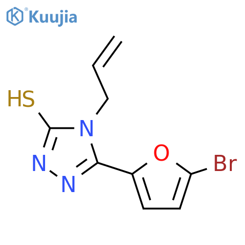 4-Allyl-5-(5-bromo-2-furyl)-4H-1,2,4-triazole-3-thiol structure