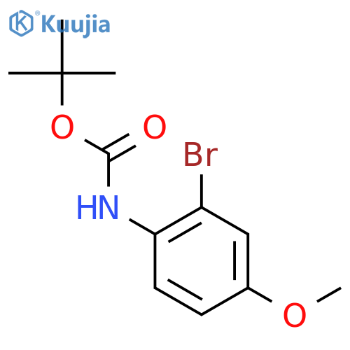 tert-butyl N-(2-bromo-4-methoxyphenyl)carbamate structure