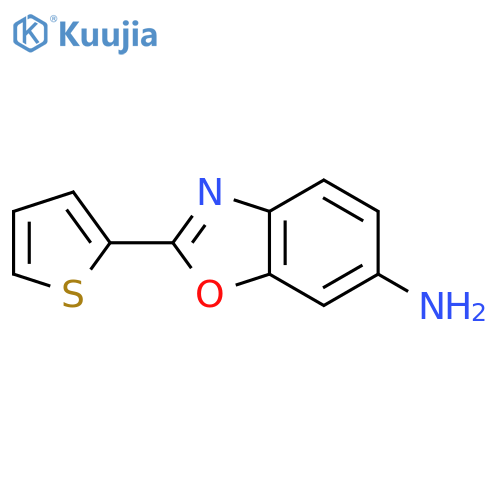 6-Benzoxazolamine, 2-(2-thienyl)- structure