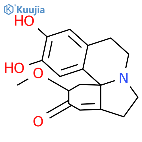 Erythrinan-2-one, 1,6-didehydro-15,16-dihydroxy-3-methoxy-, (3β)- (9CI) structure