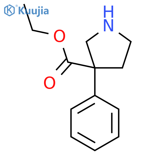 Ethyl 3-phenylpyrrolidine-3-carboxylate structure