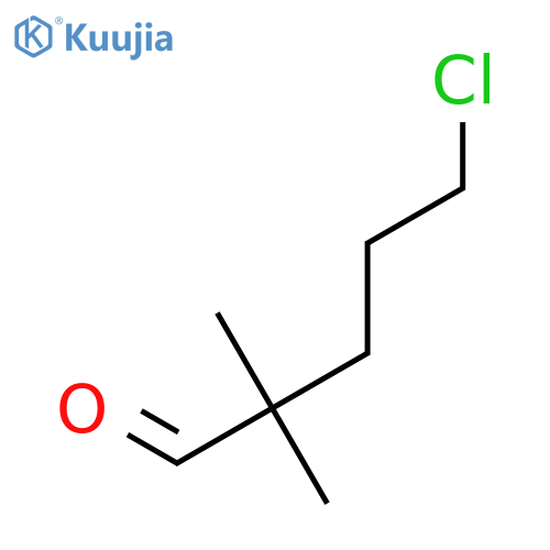 5-chloro-2,2-dimethylpentanal structure