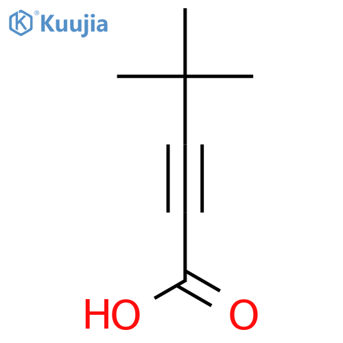 4,4-Dimethylpent-2-ynoic acid structure