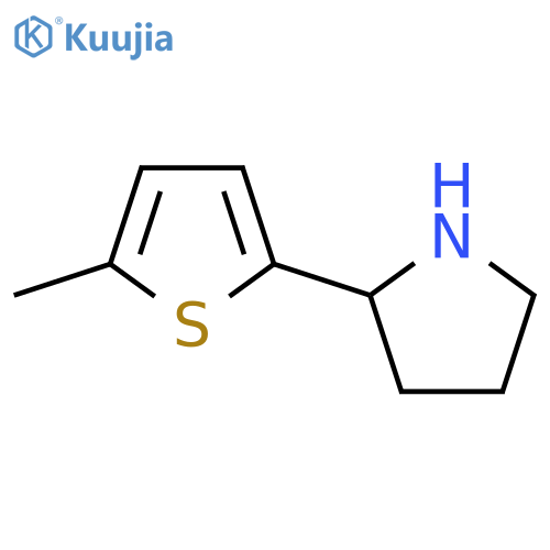 2-(5-methylthiophen-2-yl)pyrrolidine structure