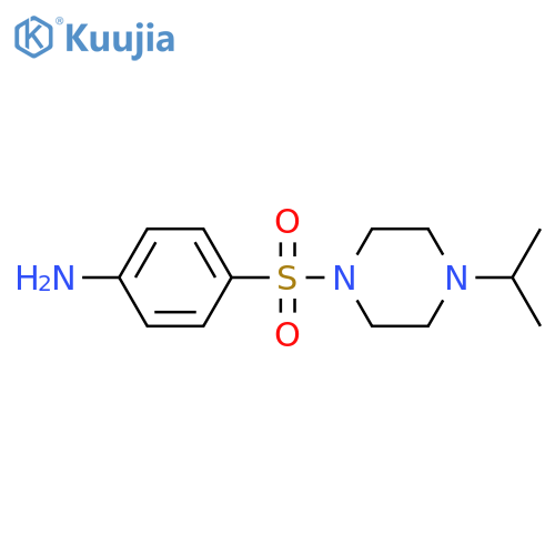 4-[(4-Isopropylpiperazin-1-yl)sulfonyl]aniline structure