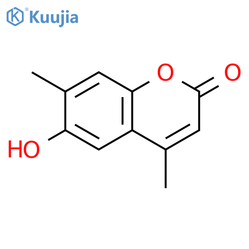 2H-1-Benzopyran-2-one, 6-hydroxy-4,7-dimethyl- structure