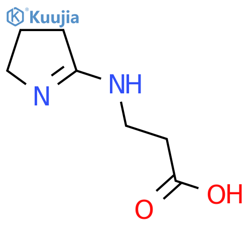 N-(3,4-Dihydro-2H-pyrrol-5-yl)-beta-alanine structure