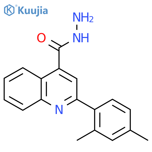 2-(2,4-Dimethylphenyl)quinoline-4-carbohydrazide structure