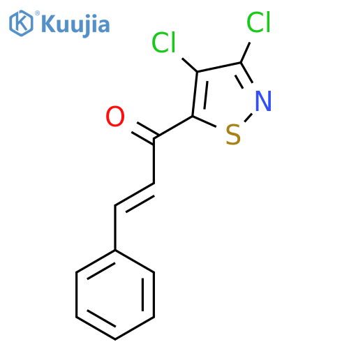 2-Propen-1-one, 1-(3,4-dichloro-5-isothiazolyl)-3-phenyl- structure