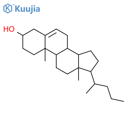 (3beta)-chol-5-en-3-ol structure