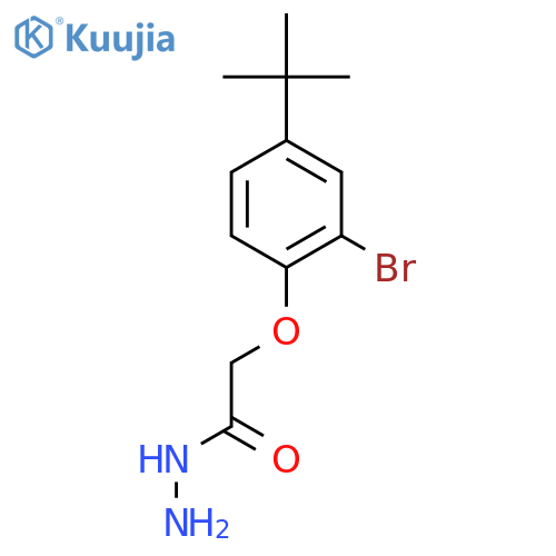 2-(2-Bromo-4-tert-butylphenoxy)acetohydrazide structure