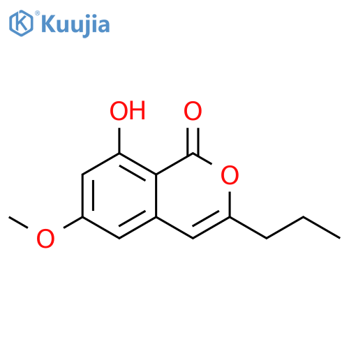 1H-2-Benzopyran-1-one, 8-hydroxy-6-methoxy-3-propyl- structure