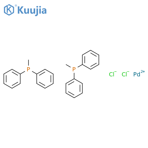 Bis(methyldiphenylphosphine)palladium(II)Dichloride structure