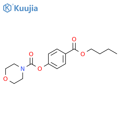 4-(butoxycarbonyl)phenyl morpholine-4-carboxylate structure