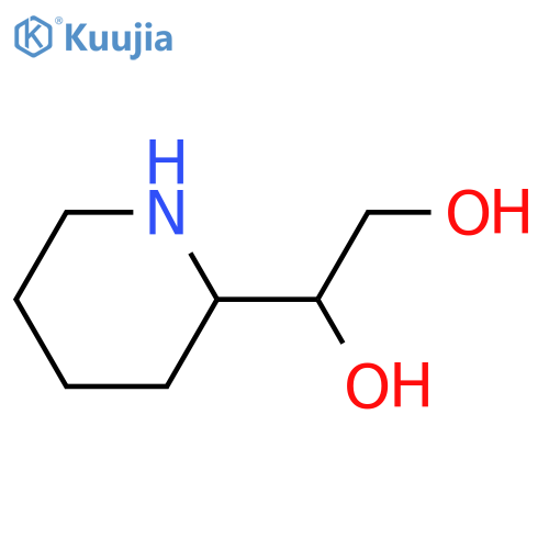 1-(Piperidin-2-yl)ethane-1,2-diol structure
