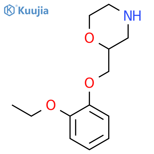 Morpholine, 2-[(2-ethoxyphenoxy)methyl]-, (±)- structure