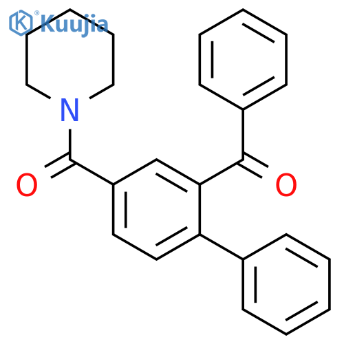 Piperidine, 1-[(2-benzoyl[1,1'-biphenyl]-4-yl)carbonyl]- structure
