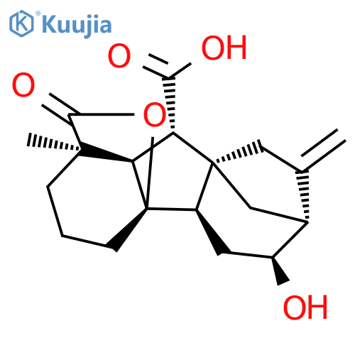 (1R,2R,4S,5R,8R,9S,10R,11R)-4-Hydroxy-11-methyl-6-methylidene-16-oxo-15-oxapentacyclo[9.3.2.15,8.01,10.02,8]heptadecane-9-carboxylic acid structure
