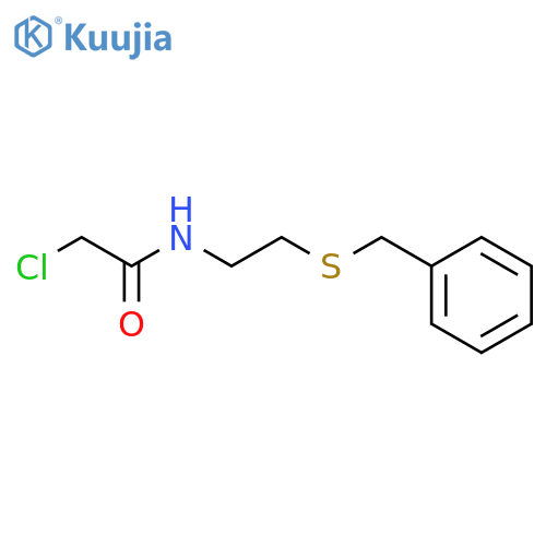 N-2-(benzylsulfanyl)ethyl-2-chloroacetamide structure