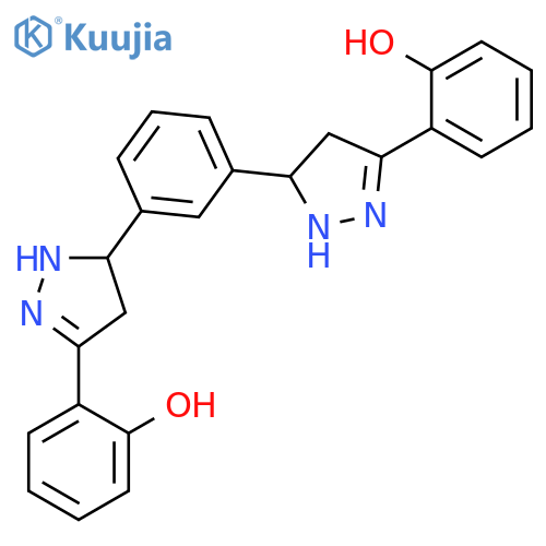 2,2'-1,3-Phenylenebis(4,5-dihydro-1H-pyrazole-5,3-diyl)bis-phenol structure