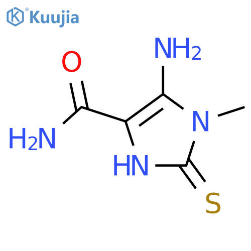 5-amino-2-mercapto-1-methyl-1H-imidazole-4-carboxamide structure