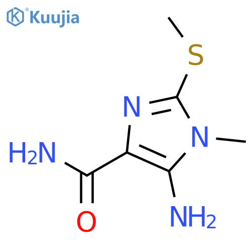 5-Amino-1-methyl-2-(methylthio)-1H-imidazole-4-carboxamide structure