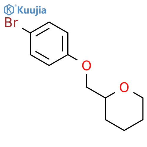 2-((4-Bromophenoxy)methyl)tetrahydro-2H-pyran structure
