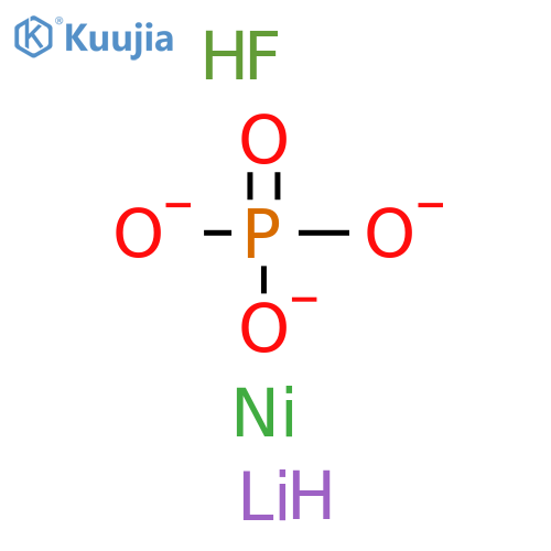 Lithium nickel fluoride phosphate structure