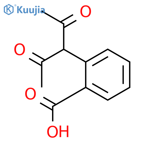 2-(1-acetyl-2-oxopropyl)benzoicacid structure
