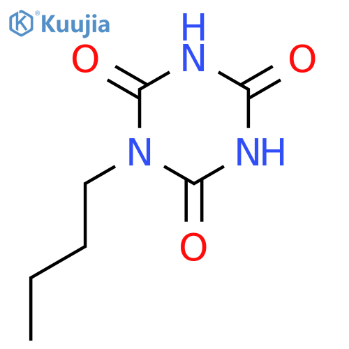 1,3,5-Triazine-2,4,6(1H,3H,5H)-trione, 1-butyl- structure