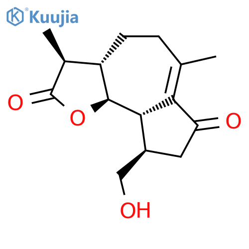 2,3,3aβ,4,5,7,8,9,9aβ,9bα-Decahydro-9β-hydroxymethyl-3β,6-dimethylazuleno[4,5-b]furan-2,7-dione structure