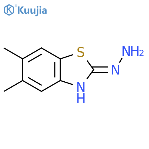 2-hydrazinyl-5,6-dimethyl-1,3-benzothiazole structure