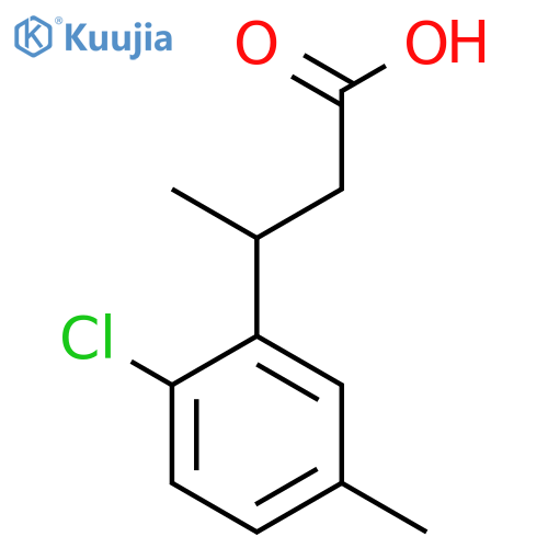 3-(2-chloro-5-methylphenyl)butanoic acid structure