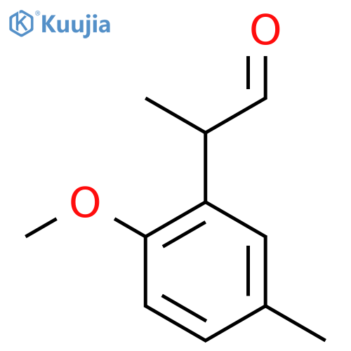 2-(2-Methoxy-5-methylphenyl)propanal structure