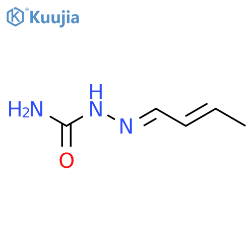 Hydrazinecarboxamide, 2-(2-butenylidene)- structure