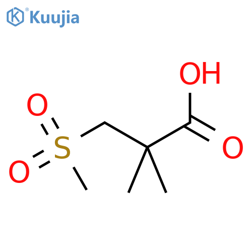 3-methanesulfonyl-2,2-dimethylpropanoic acid structure