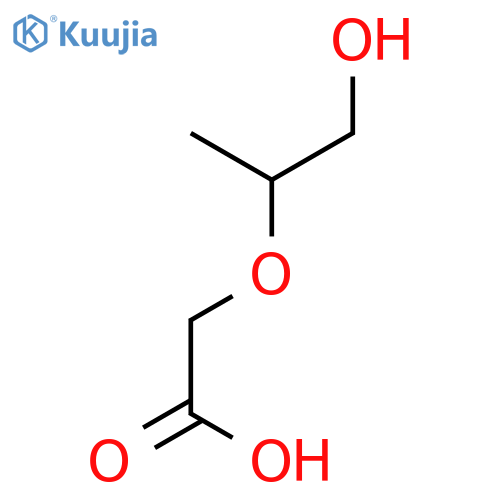 [(1-Hydroxypropan-2-yl)oxy]acetic acid structure