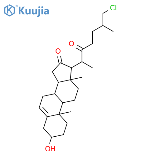 (3beta, 25R)-26-Chloro-3-hydroxycholest-5-ene-16, 22-dione structure