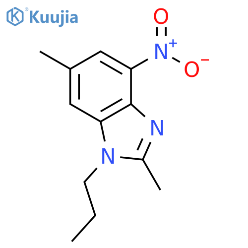 2,6-dimethyl-4-nitro-1-propyl-1H-benzimidazole structure