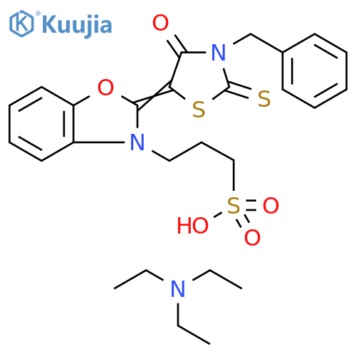 3-Benzyl-5-(3-.gamma.-sulfopropyl)benzoxazolylidene]rhodanine triethylammonium salt structure