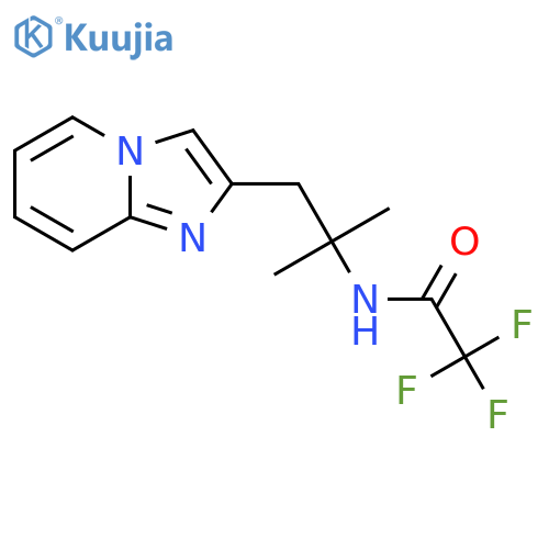 Acetamide,2,2,2-trifluoro-n-(2-imidazo[1,2-a]pyridin-2-yl-1,1-dimethylethyl)- structure